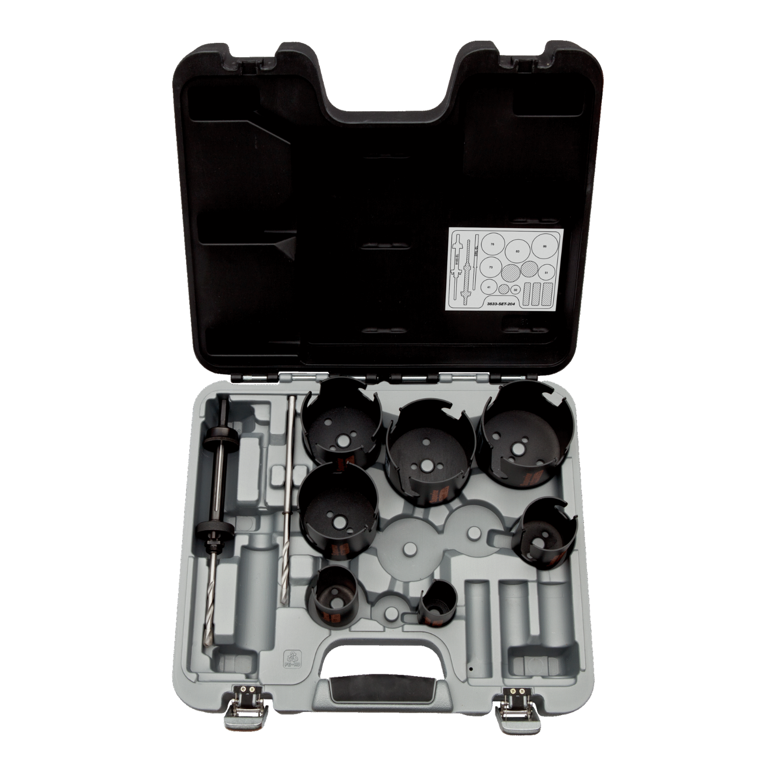 BAHCO 3833-SET-204 SuperiorTM Multi Construction Holesaw Set - Premium Construction Holesaw Set from BAHCO - Shop now at Yew Aik.