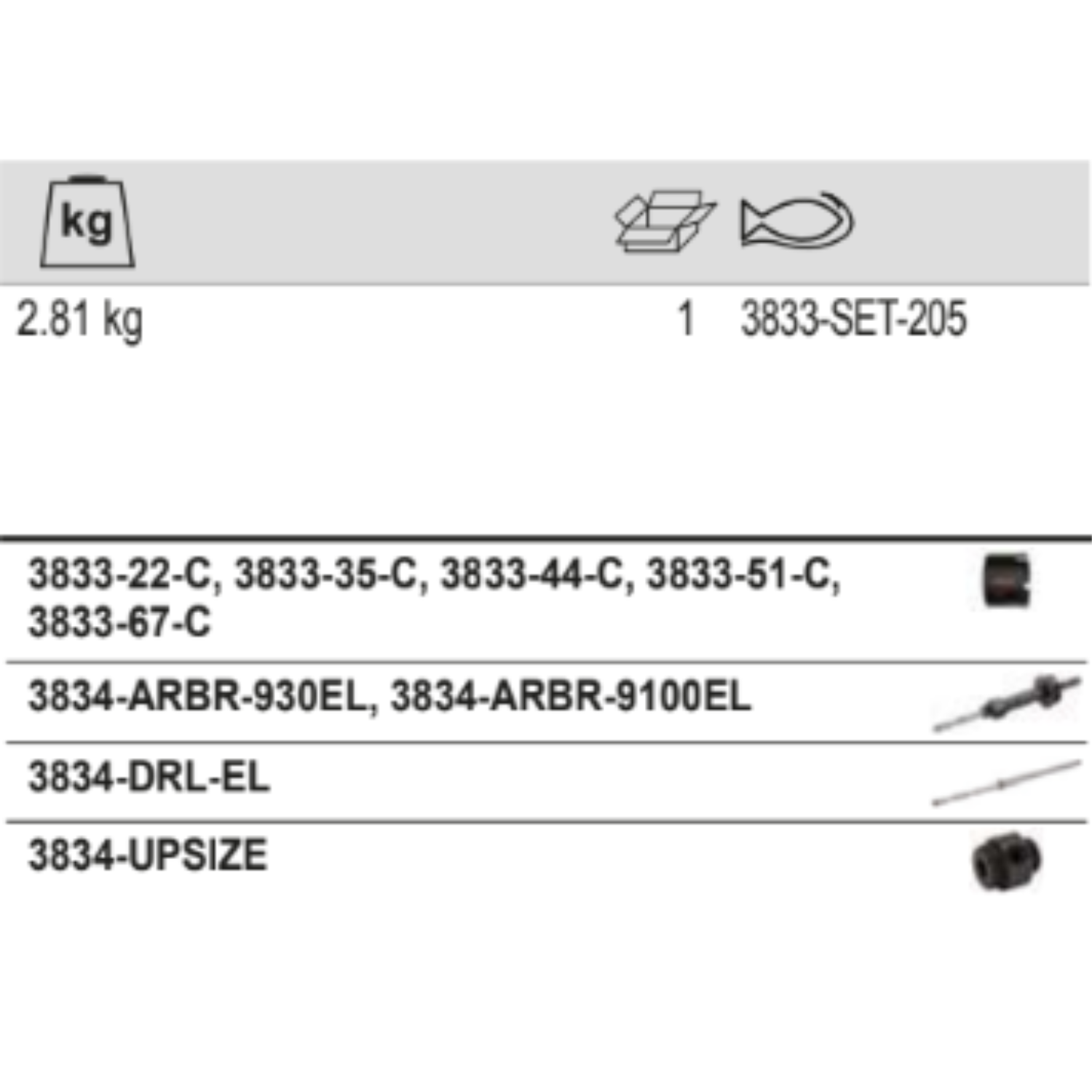 BAHCO 3833-SET-205 SuperiorTM Multi Construction Holesaw Set - Premium Construction Holesaw Set from BAHCO - Shop now at Yew Aik.