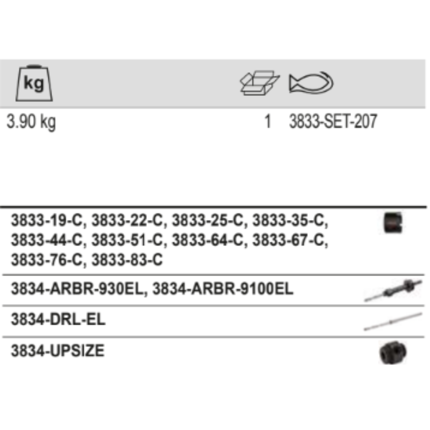 BAHCO 3833-SET-207 SuperiorTM Multi Construction Holesaw Set - Premium Construction Holesaw Set from BAHCO - Shop now at Yew Aik.