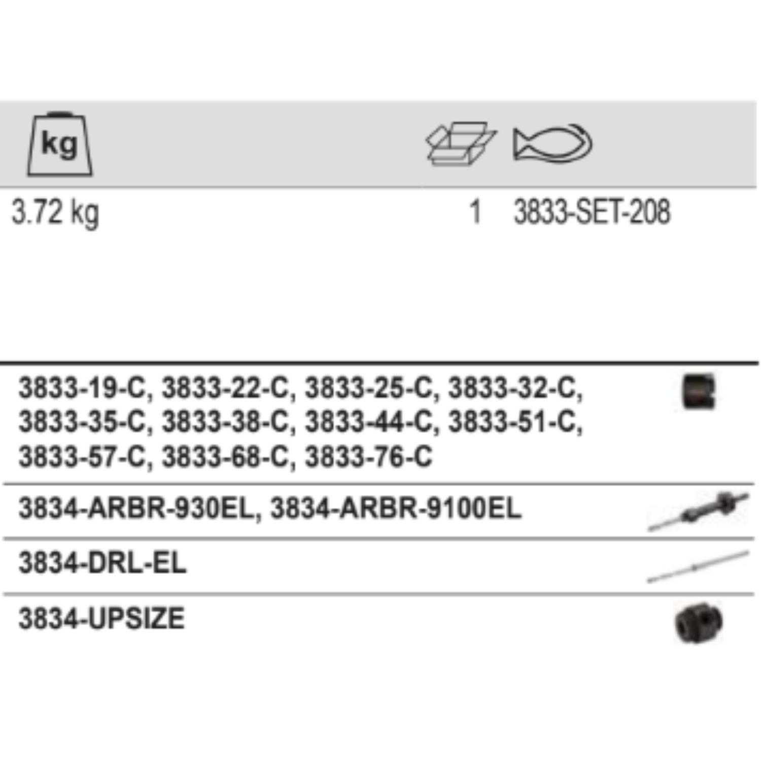 BAHCO 3833-SET-208 SuperiorTM Multi Construction Holesaw Set - Premium Construction Holesaw Set from BAHCO - Shop now at Yew Aik.