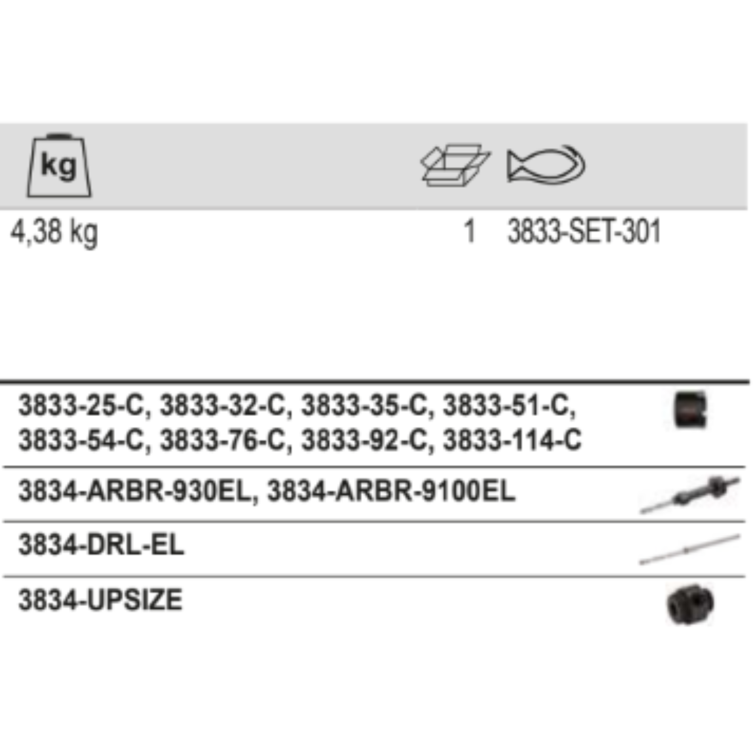 BAHCO 3833-SET-301 SuperiorTM Multi Construction Holesaw Set - Premium Construction Holesaw Set from BAHCO - Shop now at Yew Aik.