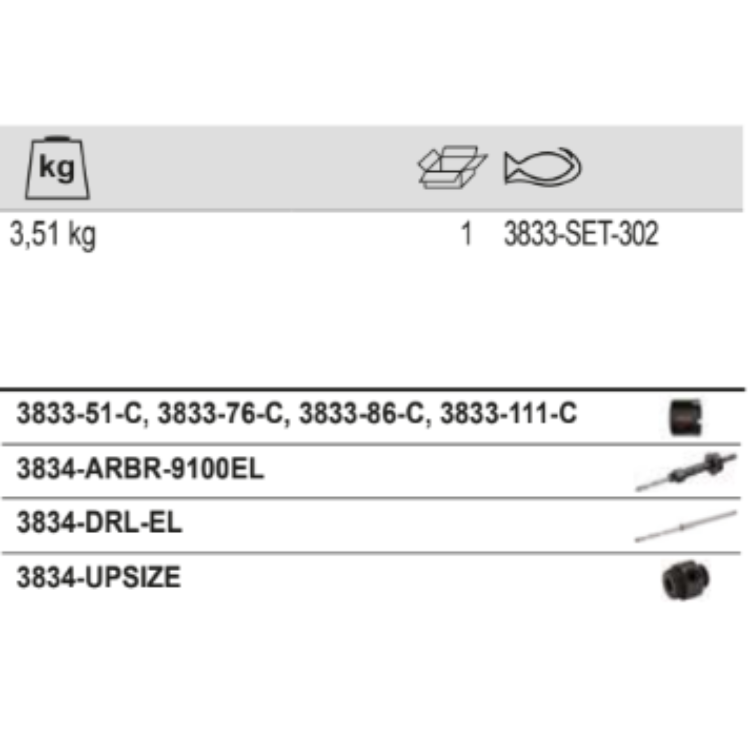 BAHCO 3833-SET-302 SuperiorTM Multi Construction Holesaw Set - Premium Construction Holesaw Set from BAHCO - Shop now at Yew Aik.