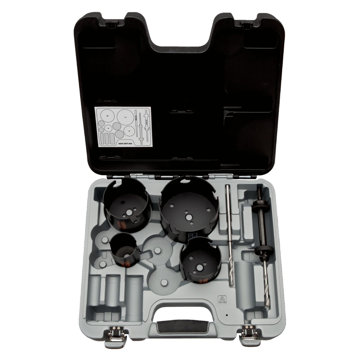 BAHCO 3833-SET-302 SuperiorTM Multi Construction Holesaw Set - Premium Construction Holesaw Set from BAHCO - Shop now at Yew Aik.