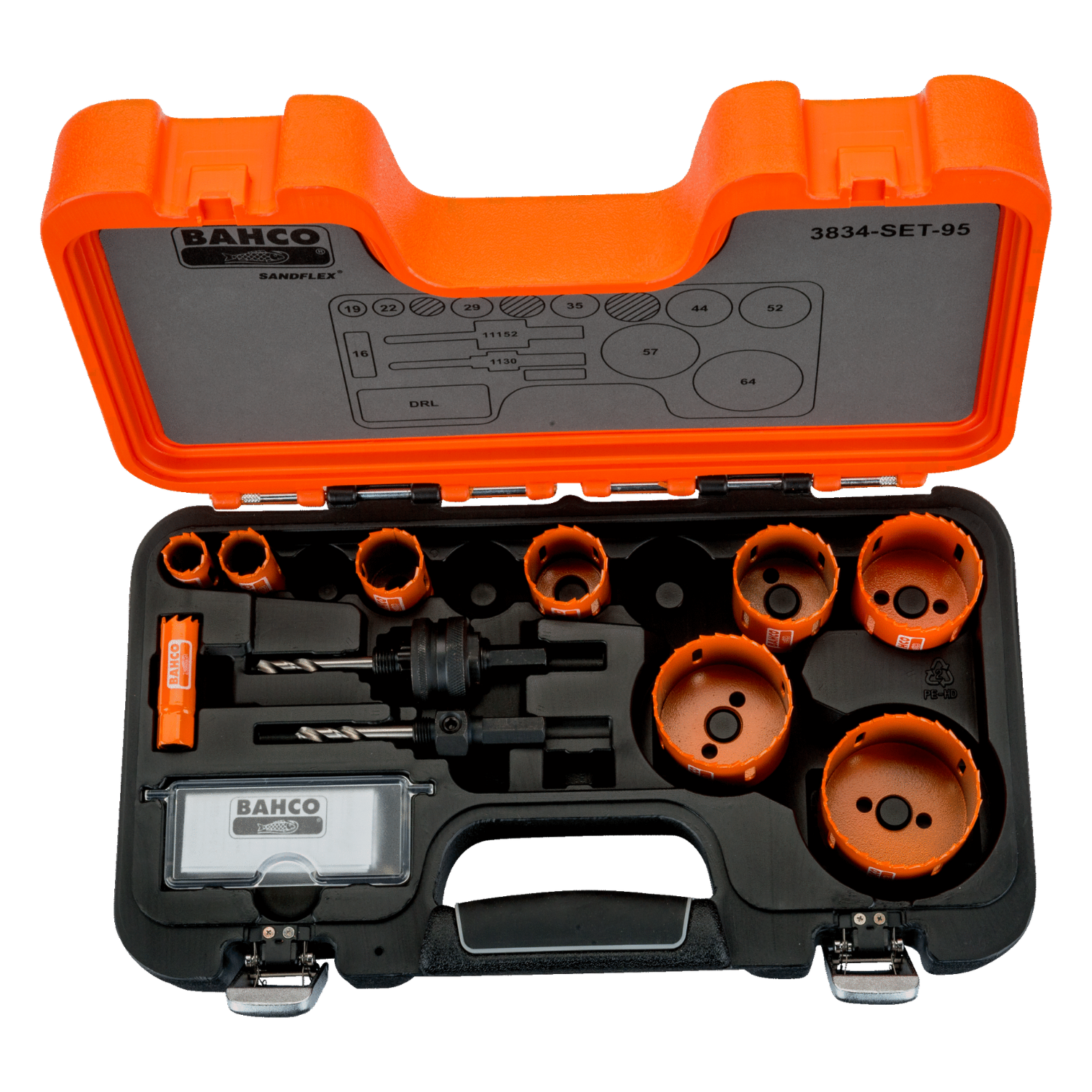 BAHCO 3834-95 Sandflex Bi-Metal Holesaw Set For Metal - 12 pcs - Premium Bi-Metal Holesaw from BAHCO - Shop now at Yew Aik.