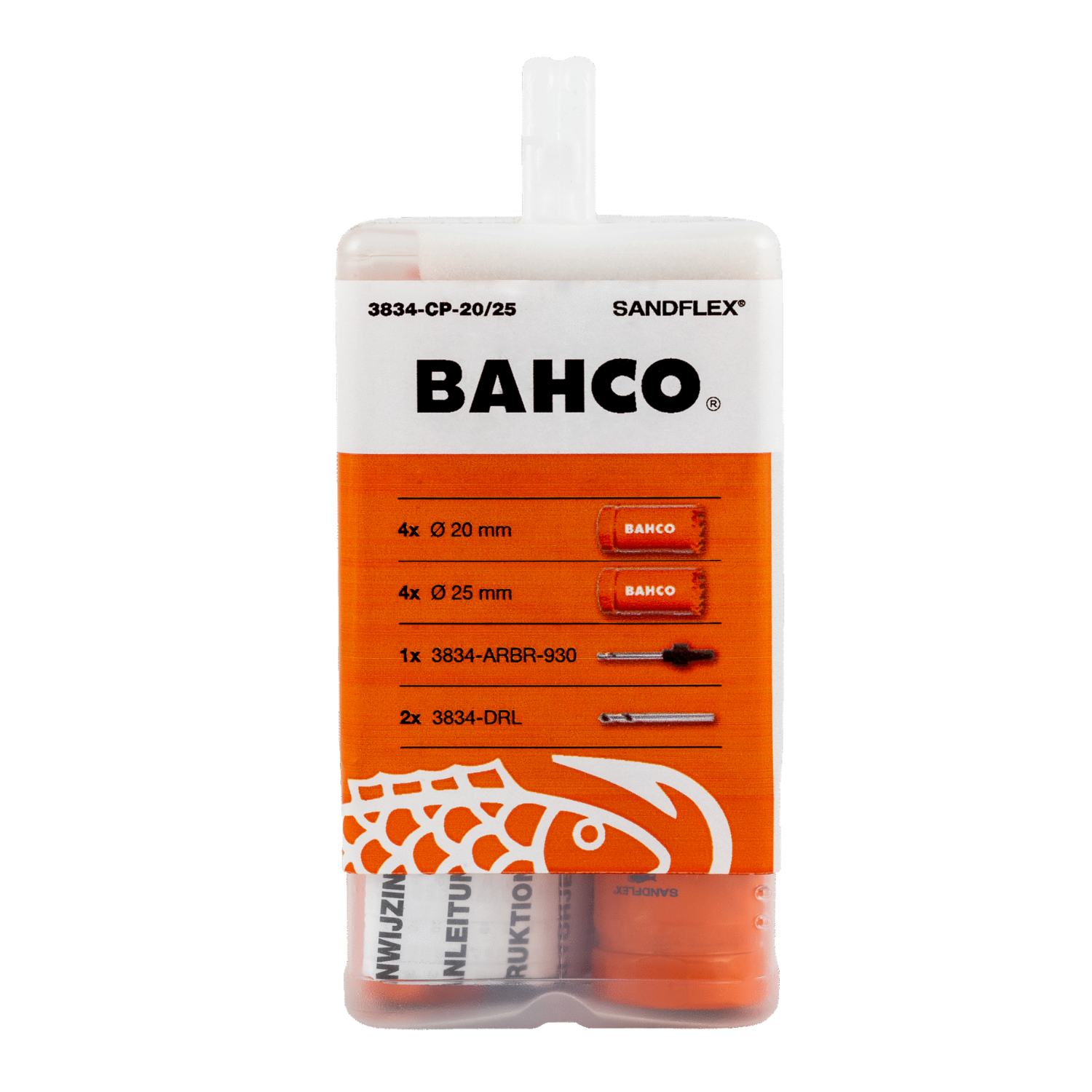 BAHCO 3834-CP-20/25 Sandflex Bi-Metal Holesaw Set 11 pcs - Premium Bi-Metal Holesaw from BAHCO - Shop now at Yew Aik.