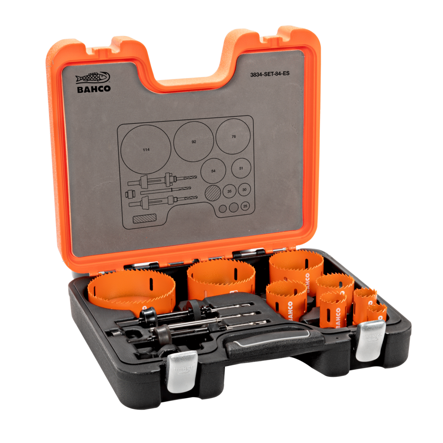 BAHCO 3834-SET-84-ES Sandflex Bi-Metal Holesaw Set 12 pcs - Premium Bi-Metal Holesaw from BAHCO - Shop now at Yew Aik.