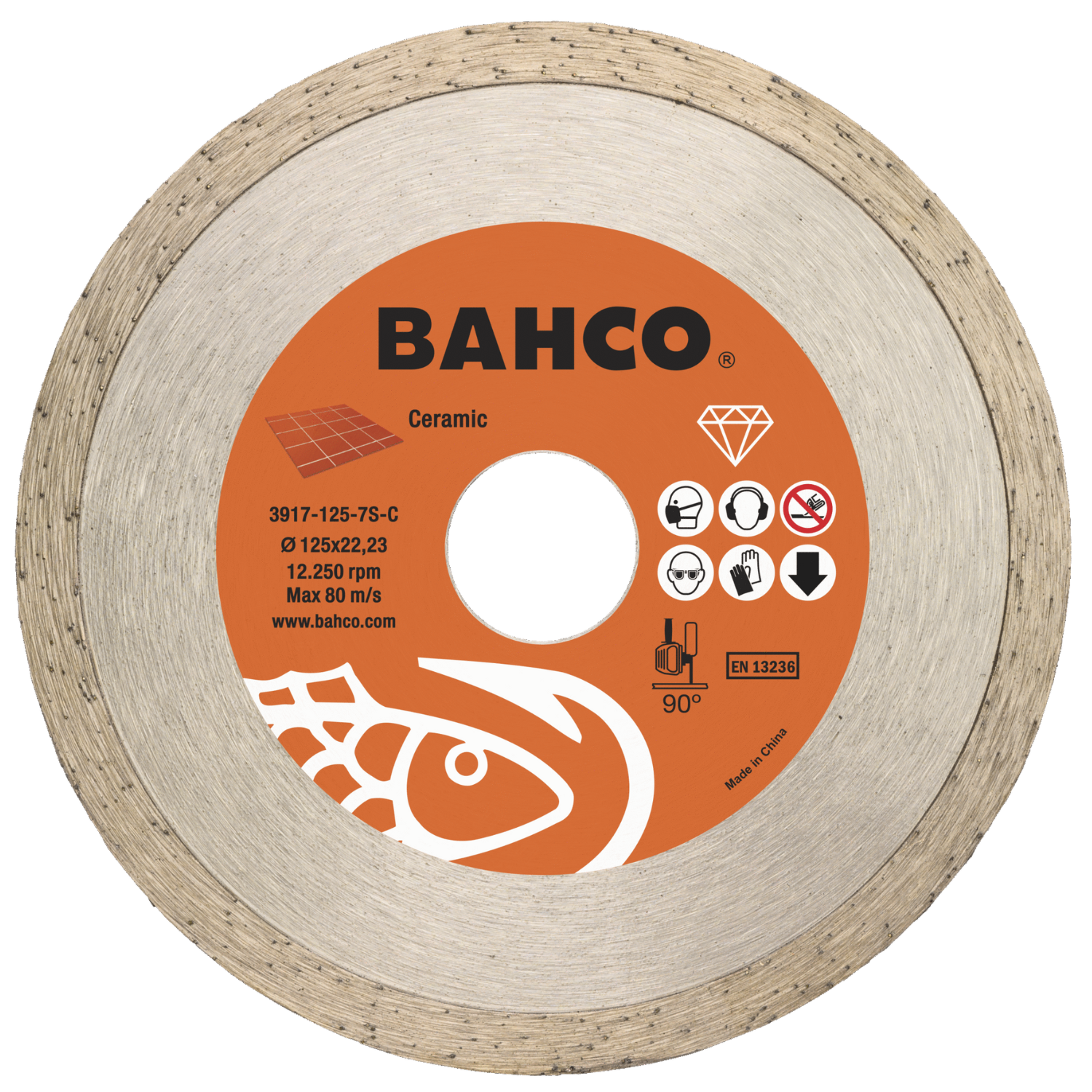 BAHCO 391-DIAM_C Abrasive Diamond Cutting Disc For Ceramic& Tiles - Premium Cutting Disc from BAHCO - Shop now at Yew Aik.