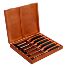 BAHCO 424P-S6-EUR Chisel Set with Rubberised Handle 6-32 mm - Premium Chisel Set from BAHCO - Shop now at Yew Aik.