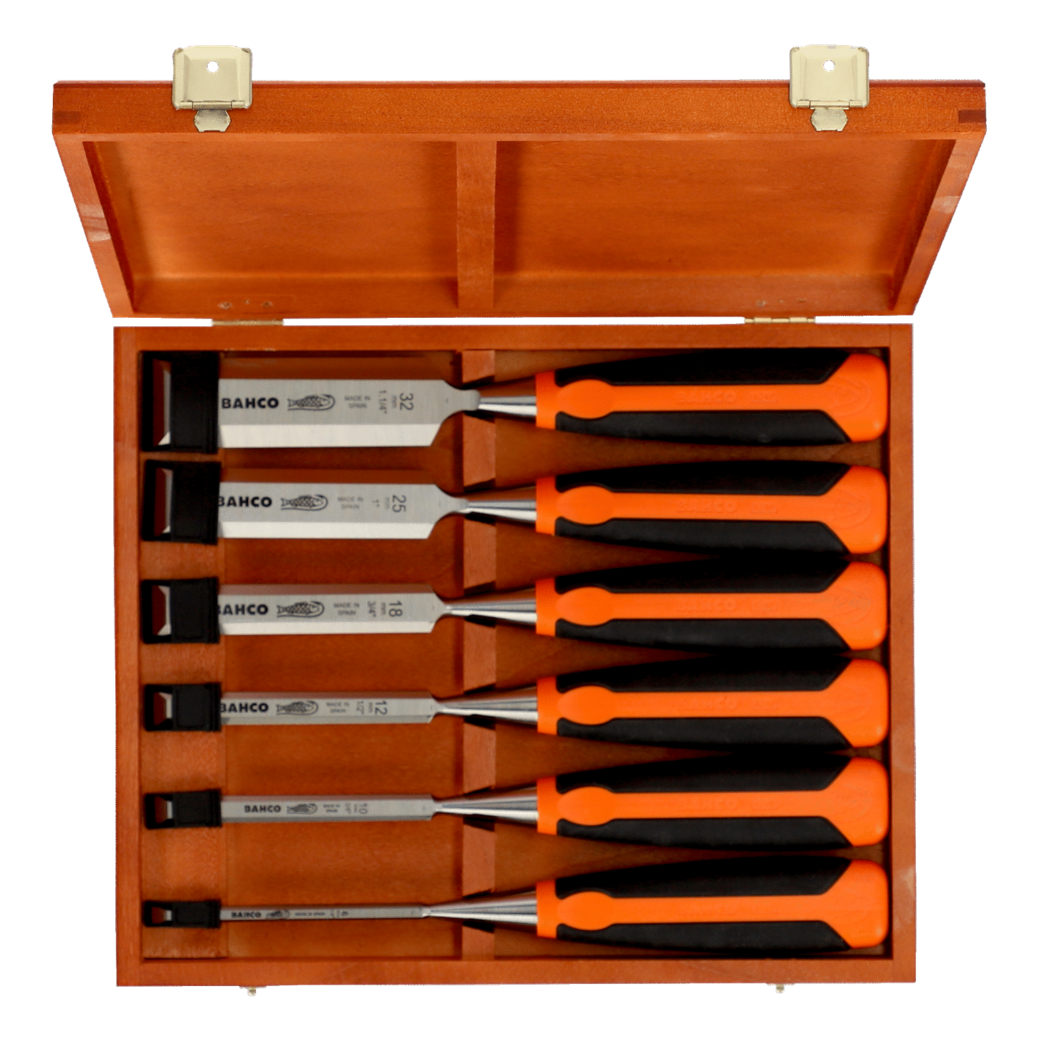 BAHCO 424P-S6-GER Chisel Set with Rubberised Handle 6-26 mm - Premium Chisel Set from BAHCO - Shop now at Yew Aik.