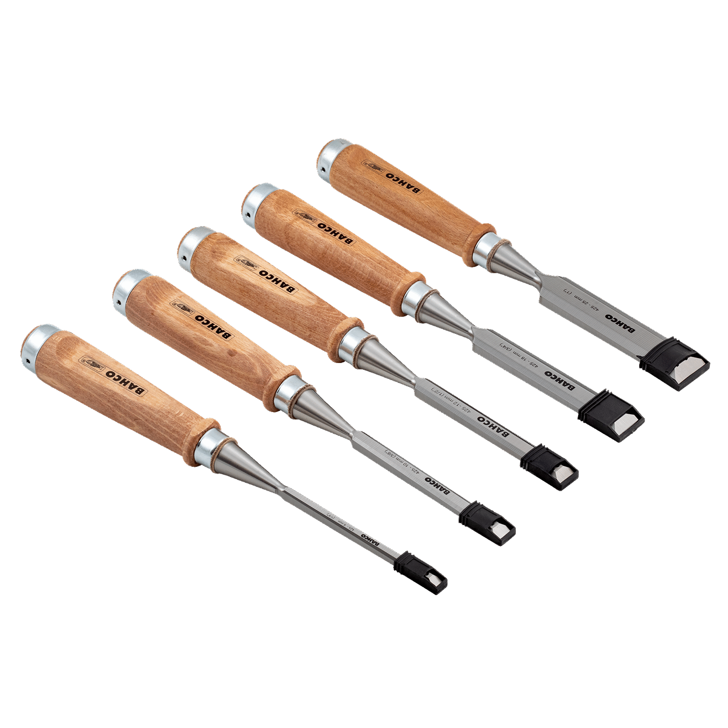 BAHCO 425-082 Chisel Set With Wooden Handle - 5 Pcs/Cardboard Box - Premium Chisel Set from BAHCO - Shop now at Yew Aik.