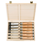 BAHCO 425-083 Chisel Set with Wooden Handle - 6 Pcs/ Wooden Box - Premium Chisel Set from BAHCO - Shop now at Yew Aik.