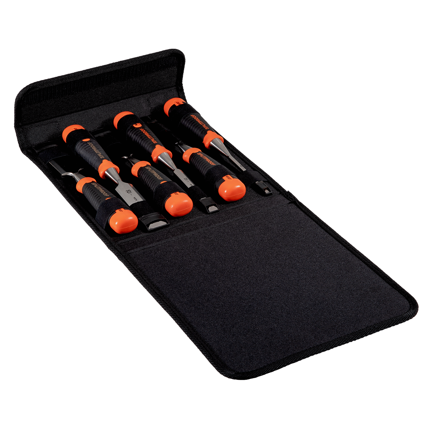 BAHCO 434-S6-PP ERGO Splitproof Chisel Set 6 Pcs/Polyester Pouch - Premium Chisel Set from BAHCO - Shop now at Yew Aik.