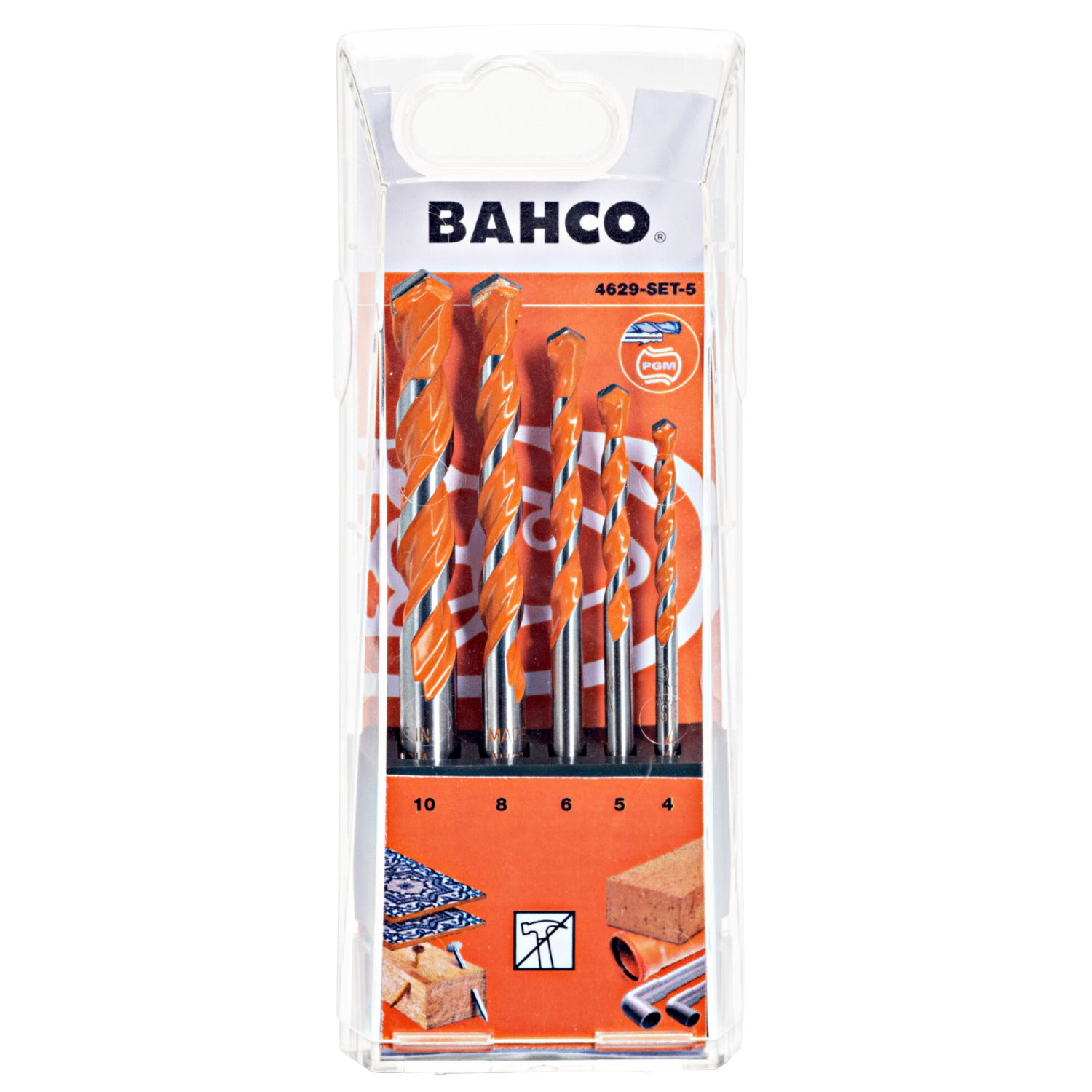 BAHCO 4629-SET-5 Carbide Multipurpose Drill Set 5 pcs - Premium Carbide Multipurpose Drill Set from BAHCO - Shop now at Yew Aik.