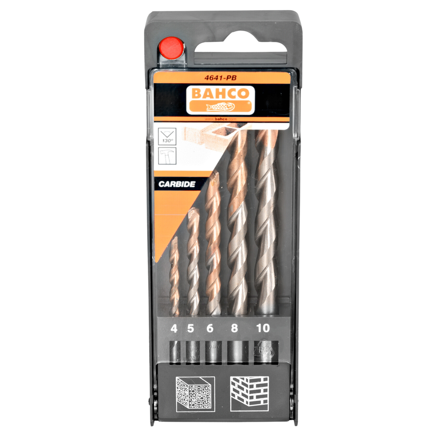 BAHCO 4641-PB Carbide Concrete Drill Set 5 Pcs - Premium Carbide Concrete Drill Set from BAHCO - Shop now at Yew Aik.