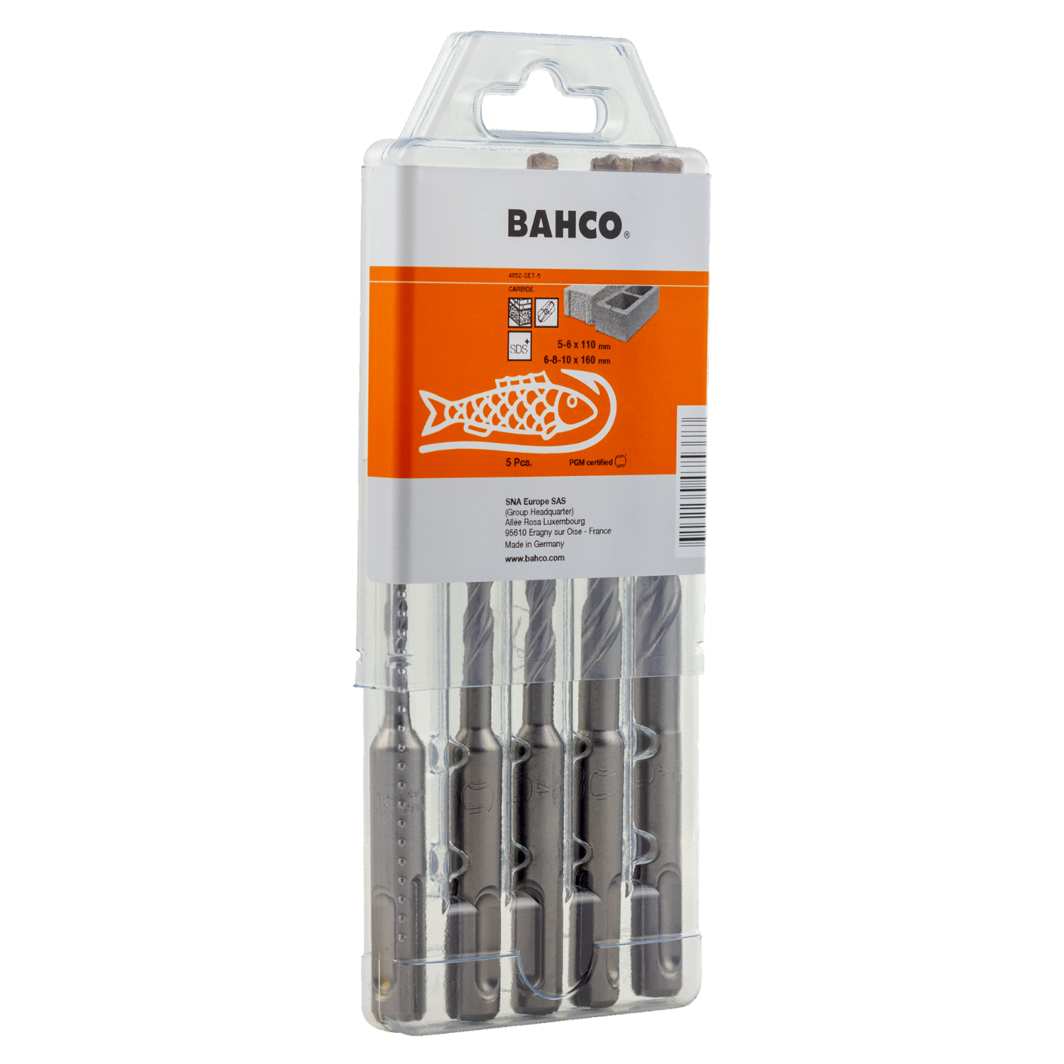 BAHCO 4652-SET-5 Reinforced Concrete SDS Drill Set - Premium Reinforced Concrete SDS Drill Set from BAHCO - Shop now at Yew Aik.