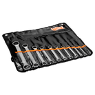 BAHCO 4M/10T Flat Double Ring Ended Wrench Set - Premium Flat Double Ring Ended Wrench Set from BAHCO - Shop now at Yew Aik.