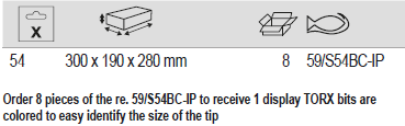 BAHCO 59/S54BC-IP 1/4" Screwdriver Bit Set For Tamper Screw - Premium Screwdriver Bit Set from BAHCO - Shop now at Yew Aik.