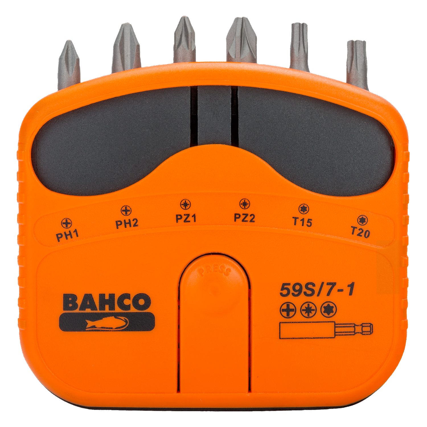 BAHCO 59S/7-1 1/4" Screwdriver Bit Set For Phillips/TORX Head - Premium Screwdriver Bit Set from BAHCO - Shop now at Yew Aik.