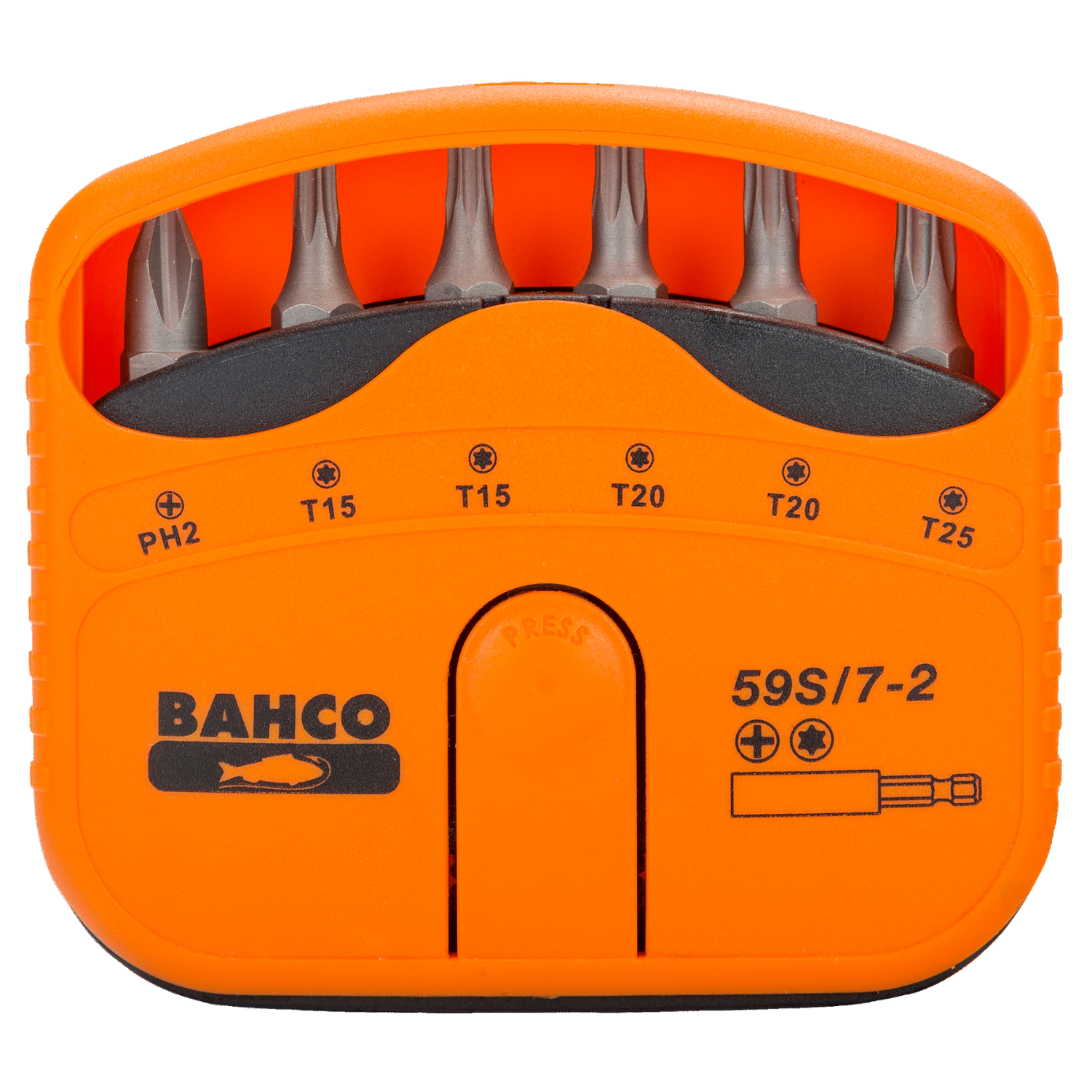 BAHCO 59S/7-2 1/4" Screwdriver Bit Set For Phillips/TORX  7 pcs - Premium Screwdriver Bit Set from BAHCO - Shop now at Yew Aik.