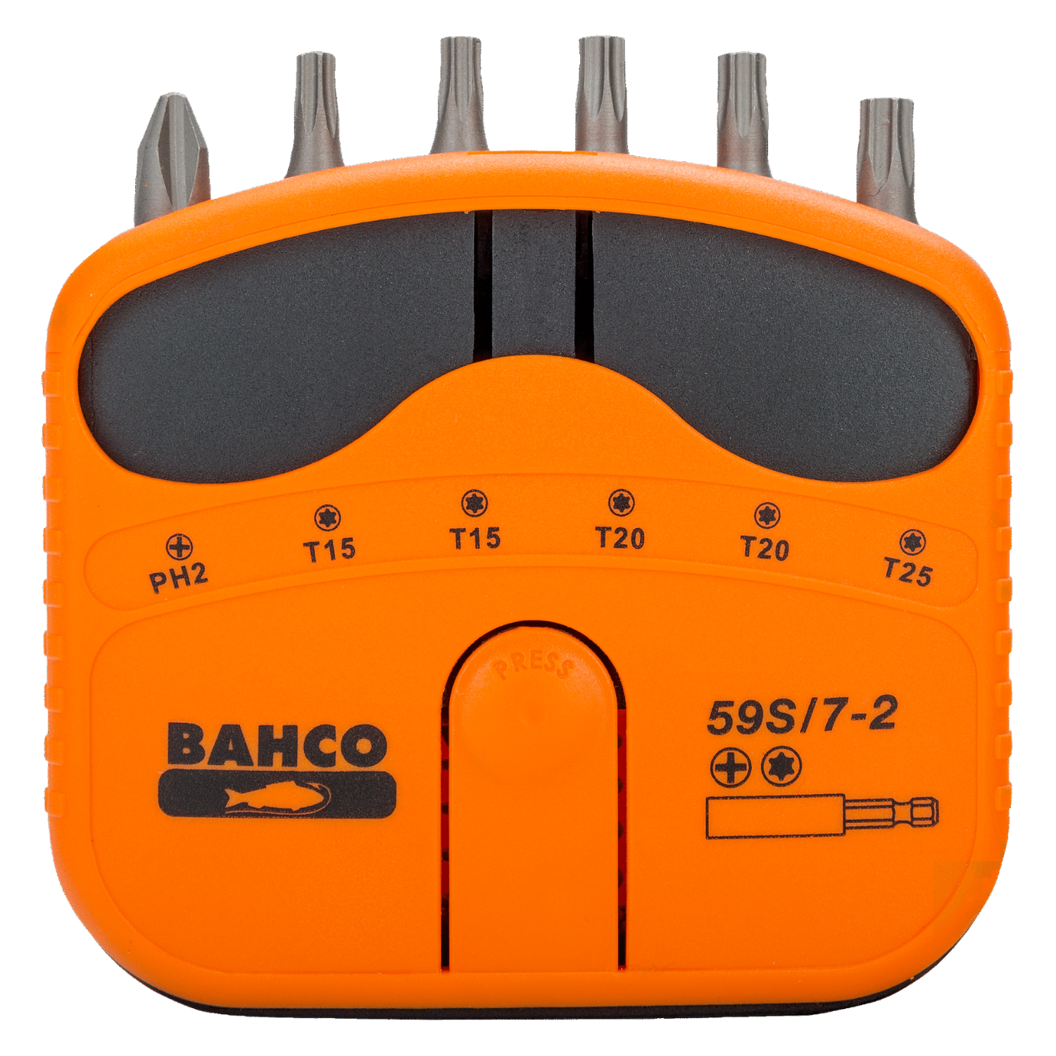 BAHCO 59S/7-2 1/4" Screwdriver Bit Set For Phillips/TORX  7 pcs - Premium Screwdriver Bit Set from BAHCO - Shop now at Yew Aik.