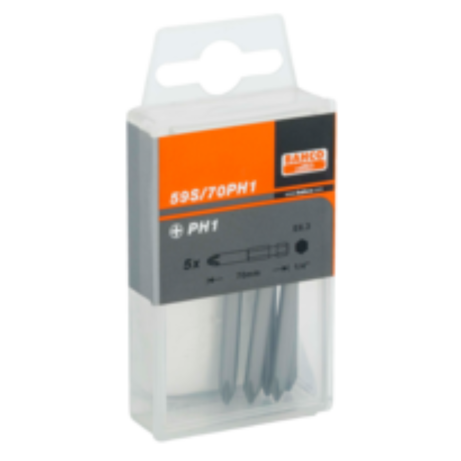 BAHCO 59S/70PH 1/4" Standard Screwdriver Bit For Phillips Head - Premium Screwdriver Bit from BAHCO - Shop now at Yew Aik.