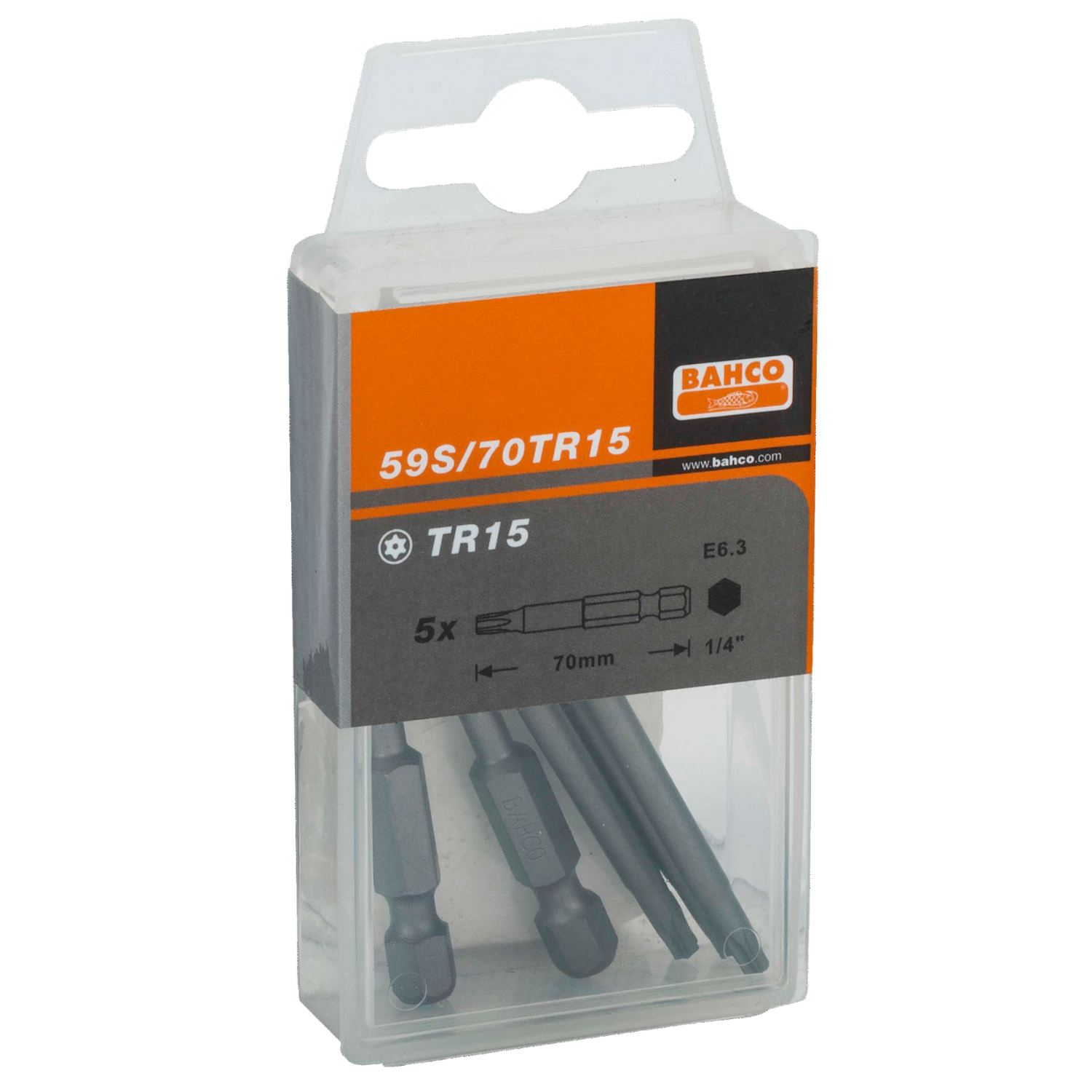 BAHCO 59S/70TR 1/4" Standard Screwdriver Bit for TORX 70 mm - Premium Screwdriver Bit from BAHCO - Shop now at Yew Aik.