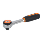 BAHCO 6950RN 1/4" Round Head Reversible Ratchet 72teeth 5°Action - Premium Reversible Ratchet from BAHCO - Shop now at Yew Aik.