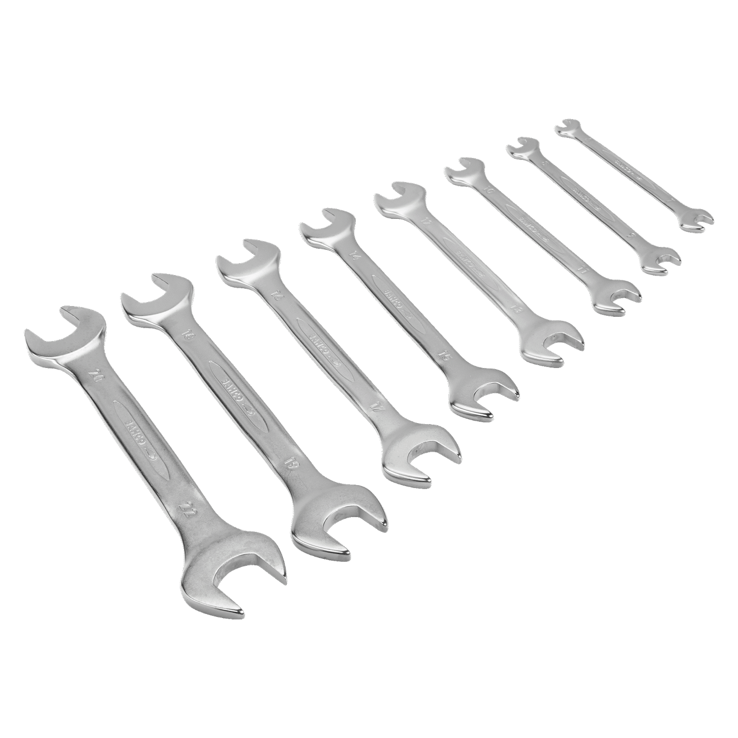 BAHCO 6M/S8 Metric Double Open Ended Wrench Set - 8 Pcs - Premium Double Open Ended Wrench Set from BAHCO - Shop now at Yew Aik.