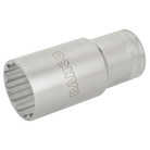 BAHCO 7805DM 1/2" Square Drive Deep Socket Metric Bi-Hex Profile - Premium Deep Socket from BAHCO - Shop now at Yew Aik.