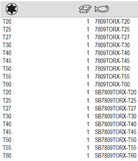 BAHCO 7809TORX 1/2" Screwdriver Socket Driver TORX Head Square - Premium Screwdriver Socket from BAHCO - Shop now at Yew Aik.