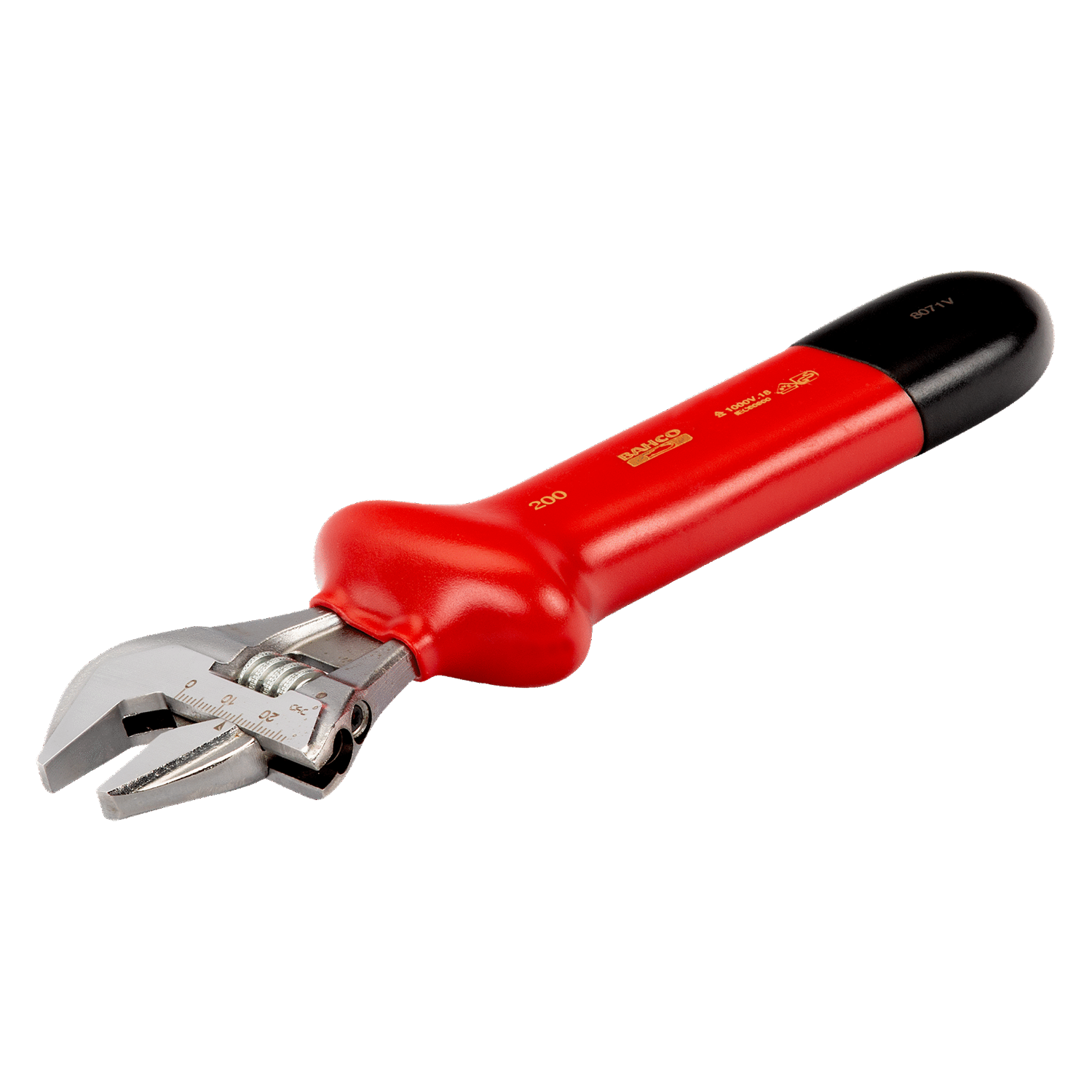 BAHCO 8070V - 8074V VDE Insulated Thumb Screw Adjustable Wrench - Premium Adjustable Wrench from BAHCO - Shop now at Yew Aik.