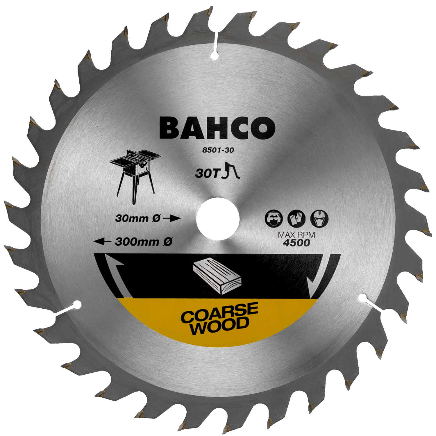 BAHCO 8501-S Circular Saw Blade For Site Saws In Wood - Premium Circular Saw Blade from BAHCO - Shop now at Yew Aik.