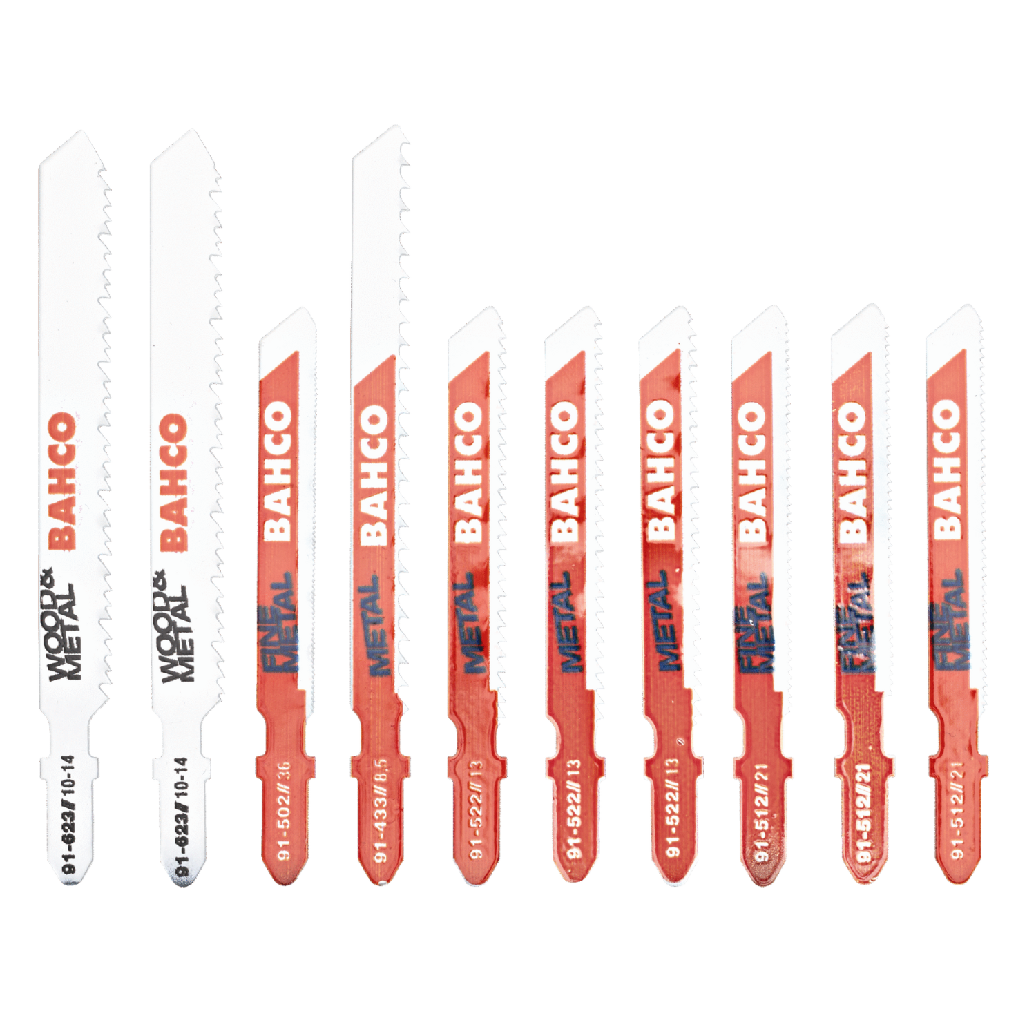 BAHCO 91-METAL-10P Jigsaw Blade Set For Metal - 10 Pcs - Premium Jigsaw Blade from BAHCO - Shop now at Yew Aik.