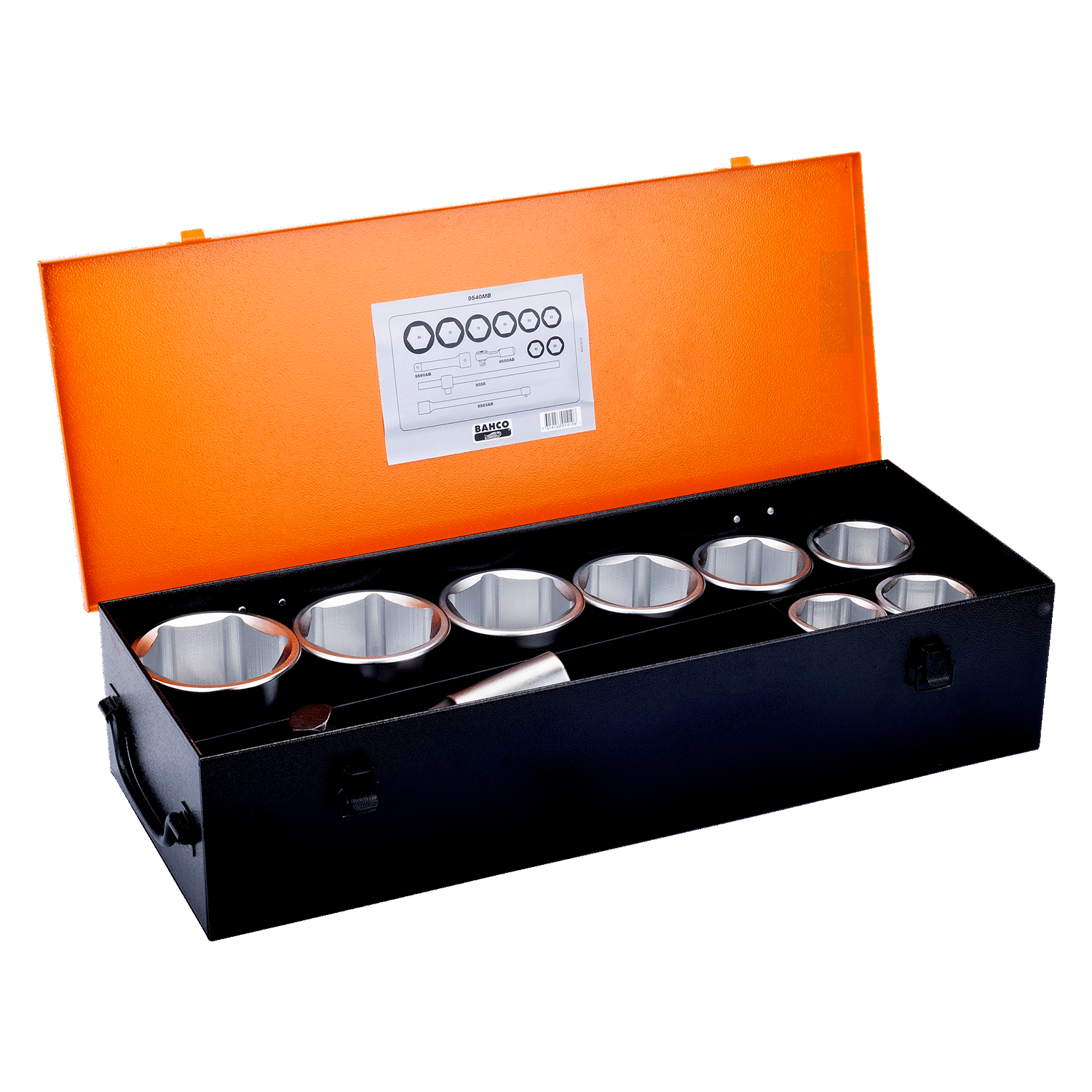 BAHCO 9540MB 1" Square Drive Socket Set With Metric Hex Profile - Premium Socket Set from BAHCO - Shop now at Yew Aik.