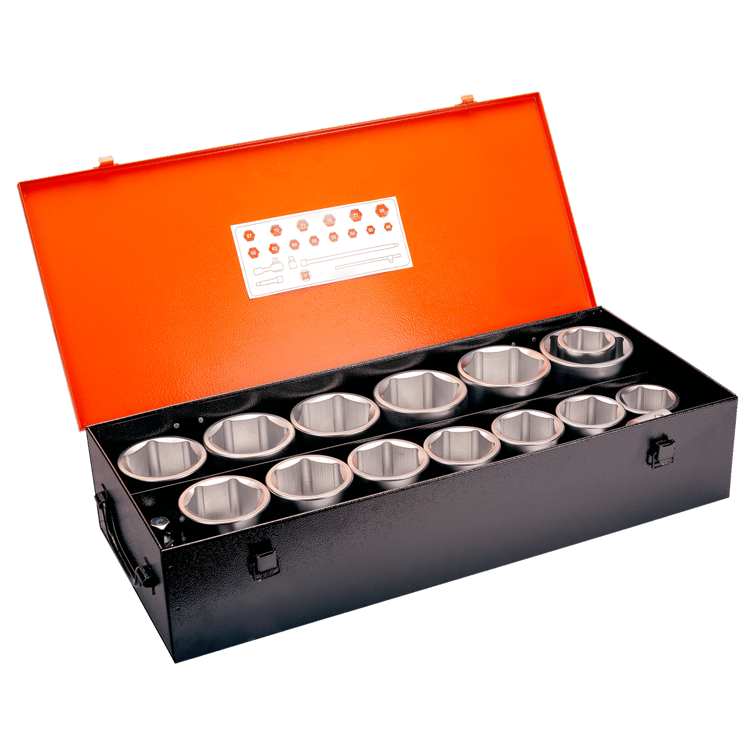 BAHCO 9540MBL 1" Square Drive Socket Set Metric Hex Profile - Premium Socket Set from BAHCO - Shop now at Yew Aik.