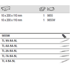 BAHCO 9855 Precision SS, AA, 2A, 4, 7A Style Tweezers Set - 5 Pcs - Premium Tweezers Set from BAHCO - Shop now at Yew Aik.