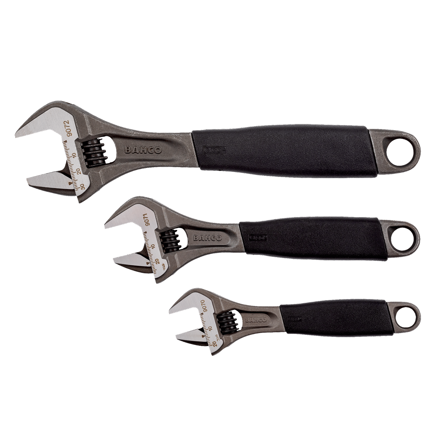 BAHCO ADJUST3-90 ERGO Central Nut Adjustable Wrench Set - Premium Adjustable Wrench Set from BAHCO - Shop now at Yew Aik.