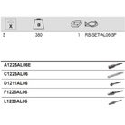 BAHCO ALU-5P Tungsten Carbide Rotary Burr Set For Aluminium - Premium Carbide Rotary Burr from BAHCO - Shop now at Yew Aik.