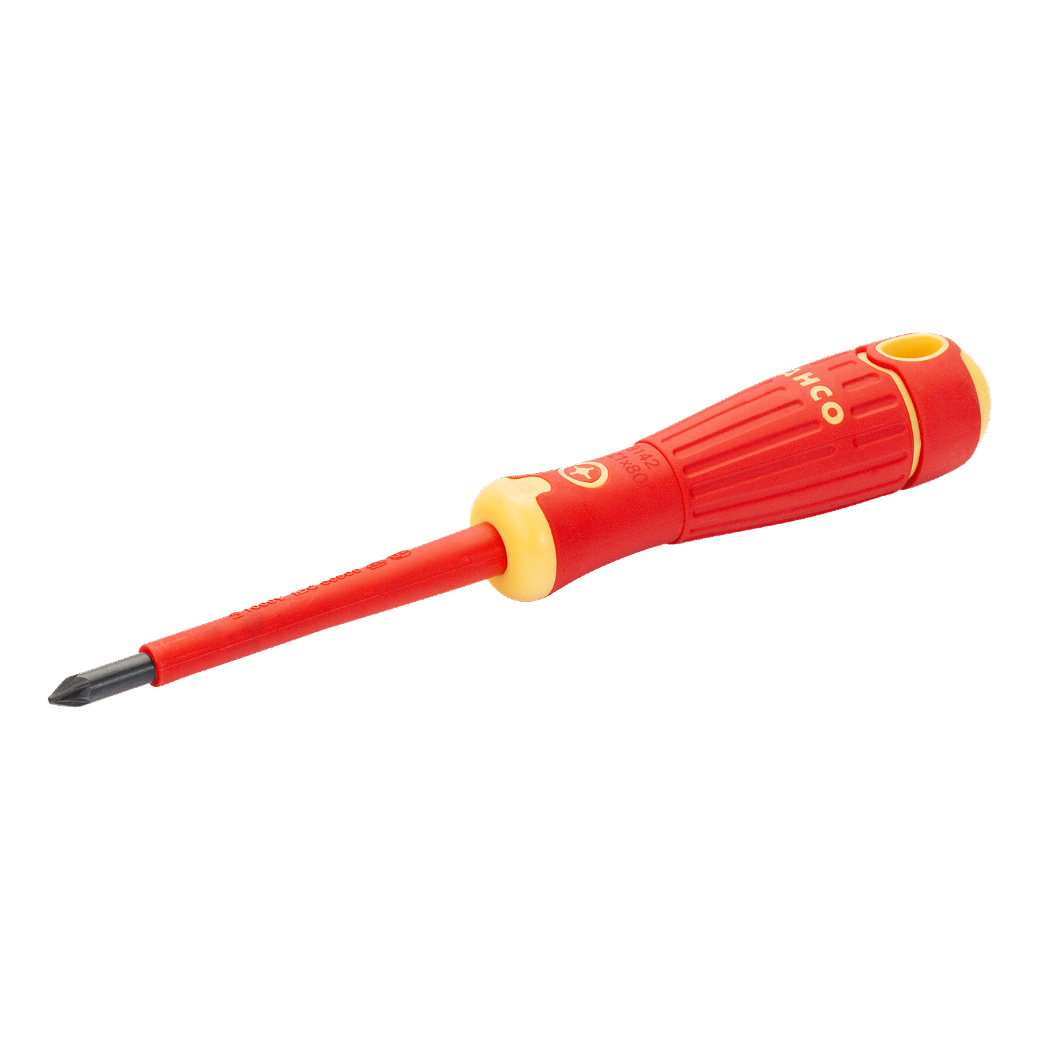 BAHCO B142PZ BahcoFit VDE Insulated Pozidriv Screwdriver PZ0-PZ3 - Premium Pozidriv Screwdriver from BAHCO - Shop now at Yew Aik.