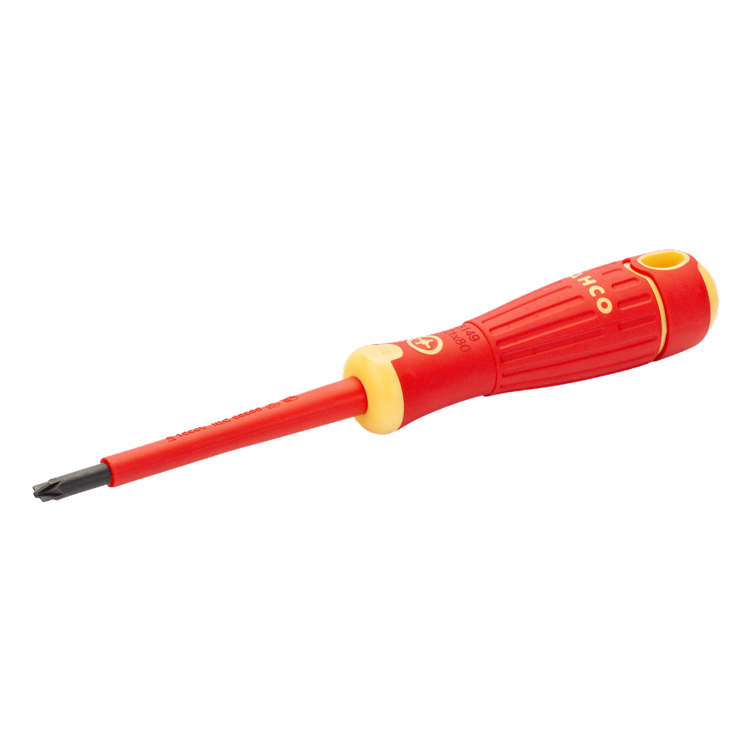 BAHCO B149 BahcoFit VDE Insulated Slotted & Pozidriv Screwdriver - Premium Pozidriv Screwdriver from BAHCO - Shop now at Yew Aik.