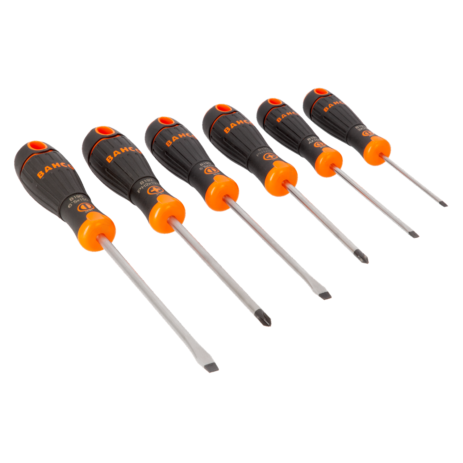 BAHCO B219.006 BahcoFit Screwdriver Set with Rubber Grip - 6 Pcs - Premium Screwdriver Set from BAHCO - Shop now at Yew Aik.