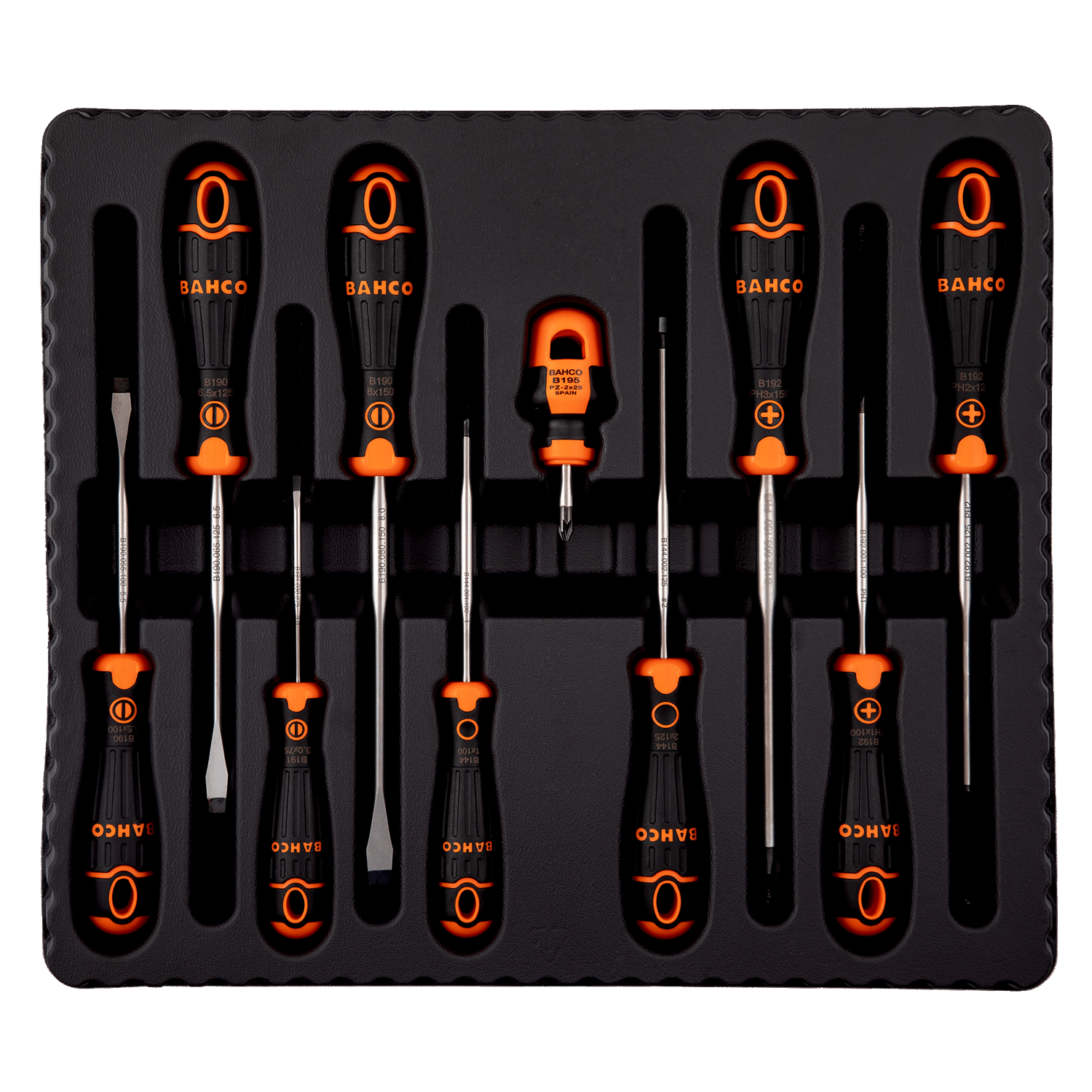 BAHCO B219.010 BahcoFit Slotted Screwdriver Set with Rubber Grip - Premium Screwdriver Set from BAHCO - Shop now at Yew Aik.