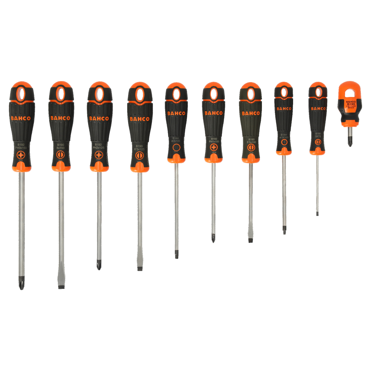 BAHCO B219.010 BahcoFit Slotted Screwdriver Set with Rubber Grip - Premium Screwdriver Set from BAHCO - Shop now at Yew Aik.