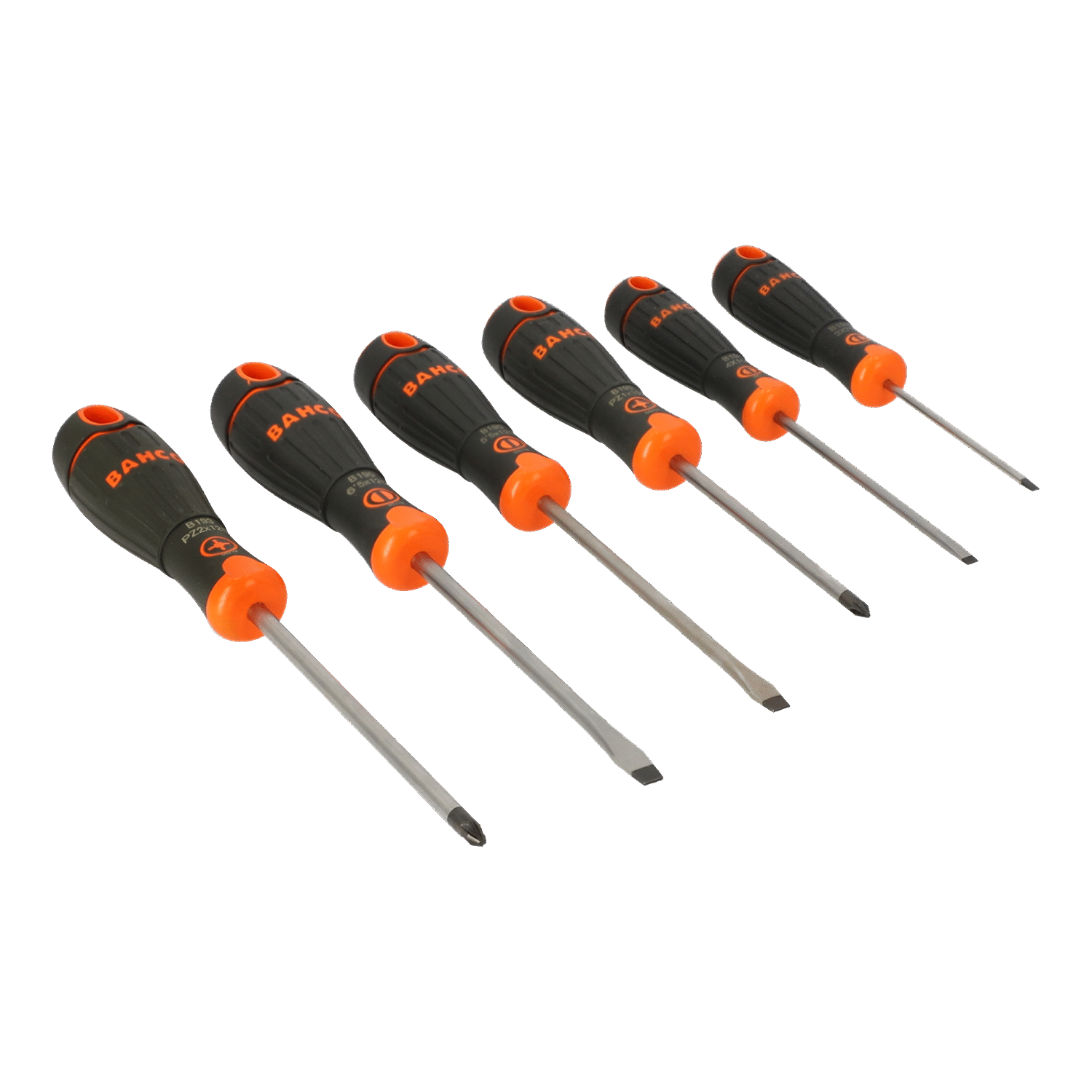 BAHCO B219.016 BahcoFit Slotted/Pozidriv Screwdriver Set - 6 Pcs - Premium Pozidriv Screwdriver Set from BAHCO - Shop now at Yew Aik.