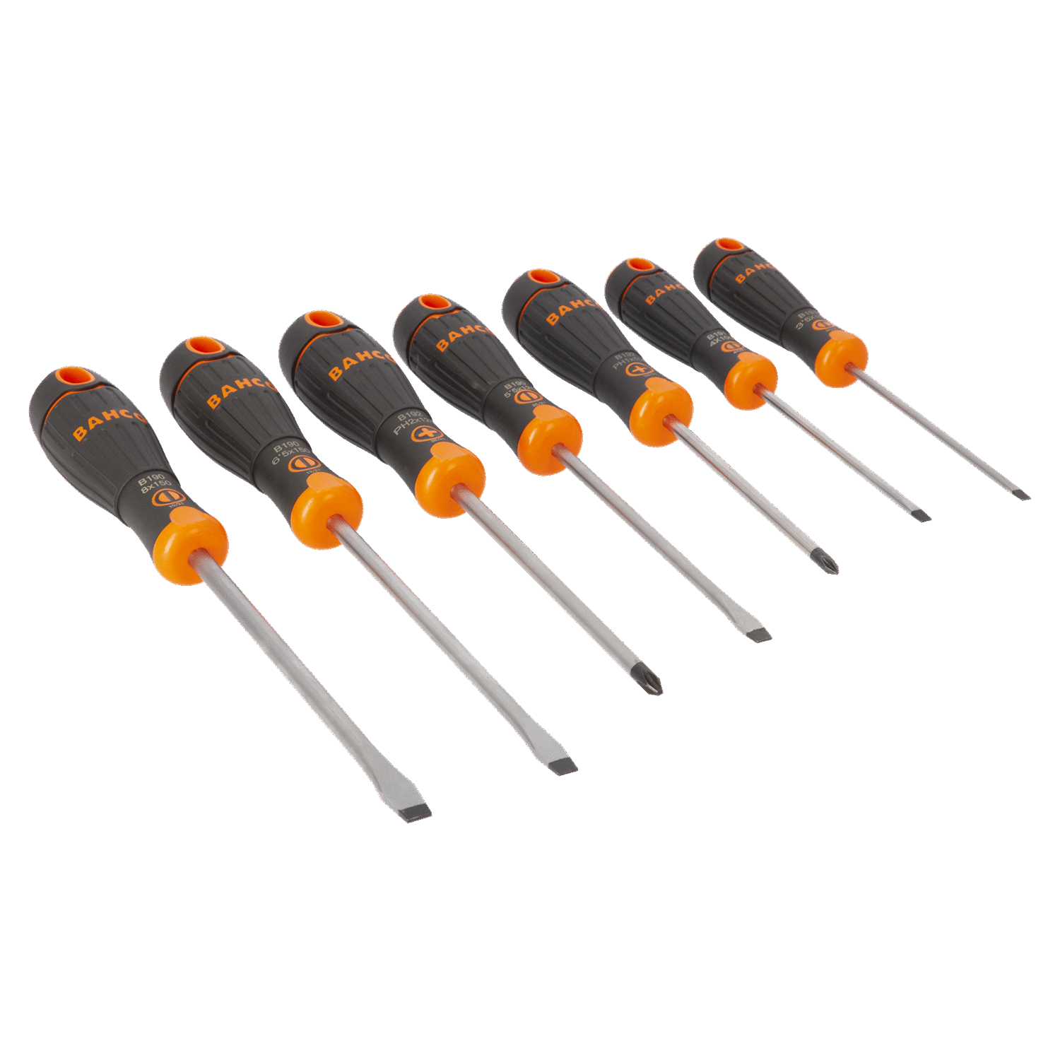 BAHCO B219.017 BahcoFit Slotted/Phillips Screwdriver Set - 7 Pcs - Premium Phillips Screwdriver Set from BAHCO - Shop now at Yew Aik.