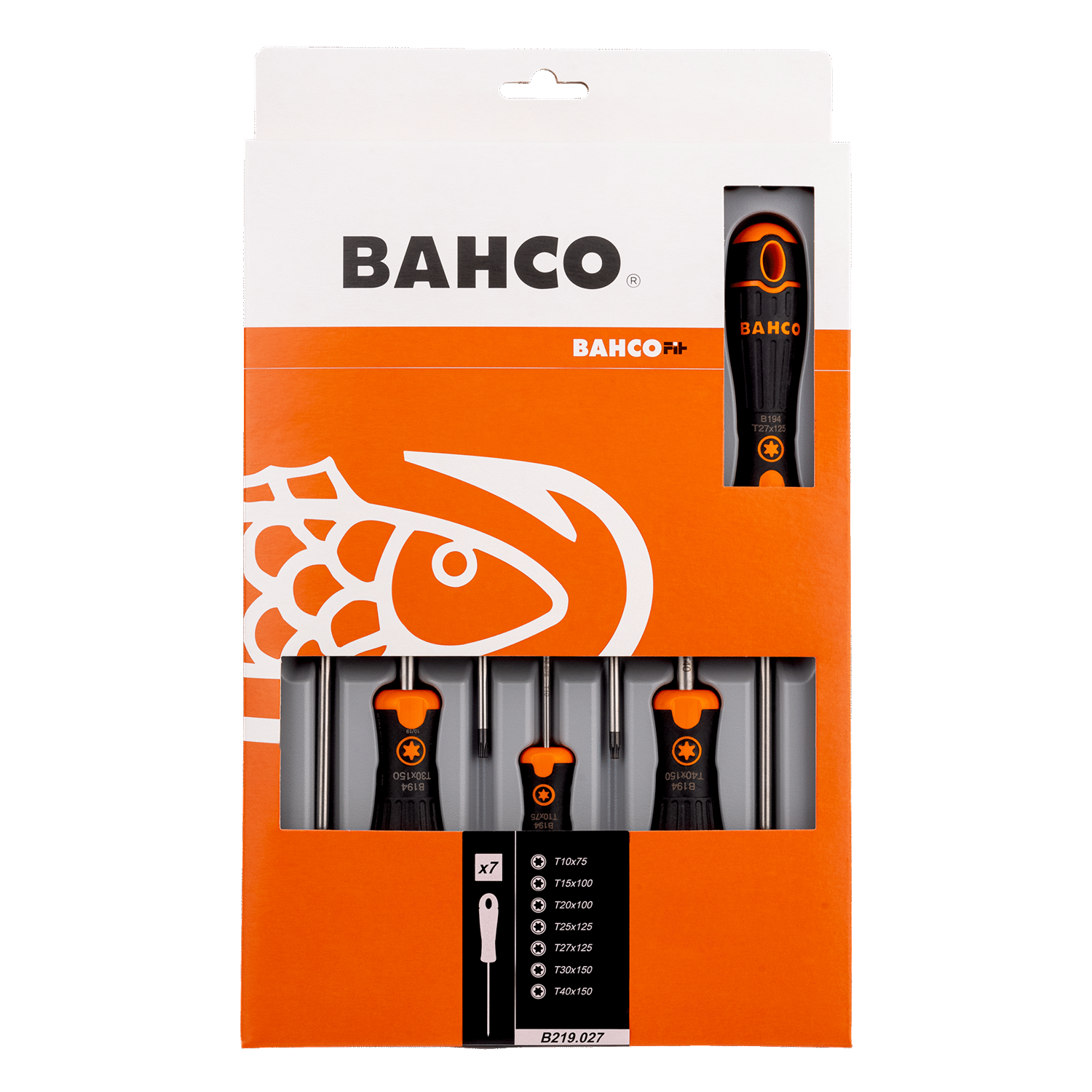 BAHCO B219.027 BahcoFit TORX Screwdriver Set - 7 Pcs - Premium TORX Screwdriver Set from BAHCO - Shop now at Yew Aik.