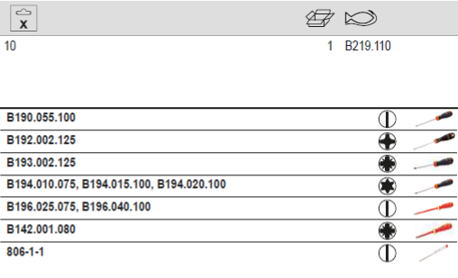 BAHCO B219.110 BahcoFit Slotted/TORX Screwdriver Set - 10 Pcs - Premium Screwdriver Set from BAHCO - Shop now at Yew Aik.