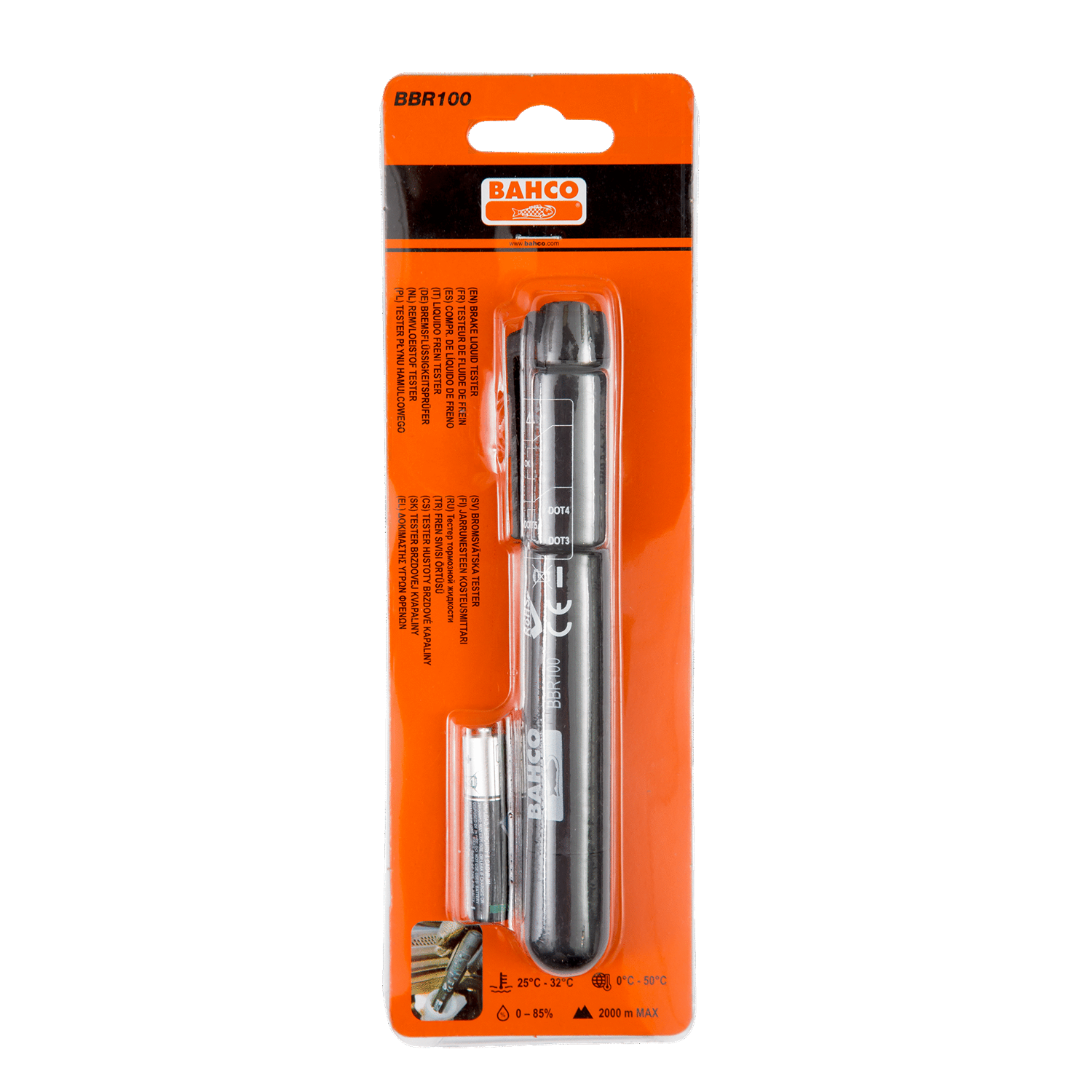 BAHCO BBR100 Brake Fluid Tester Pen (BAHCO Tools) - Premium Brake Fluid Tester Pen from BAHCO - Shop now at Yew Aik.