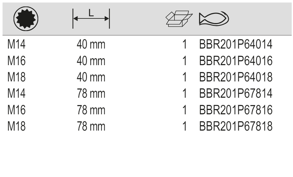 BAHCO BBR201P64014-BB201P67818 1/2" Impact Socket Driver XZN - Premium 1/2" Impact Socket from BAHCO - Shop now at Yew Aik.