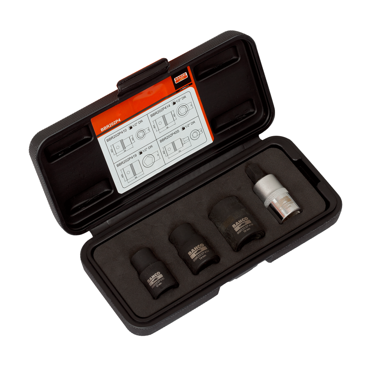 BAHCO BBR202P4 1/2” Pentagon Socket And Bit Set For Hand Brake - Premium 1/2” Pentagon Socket from BAHCO - Shop now at Yew Aik.